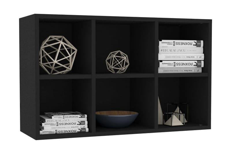 Bokhylla/skänk svart 66x30x97,8 cm spånskiva - Svart - Förvaring - Förvaringsmöbler - Sideboard & skänk