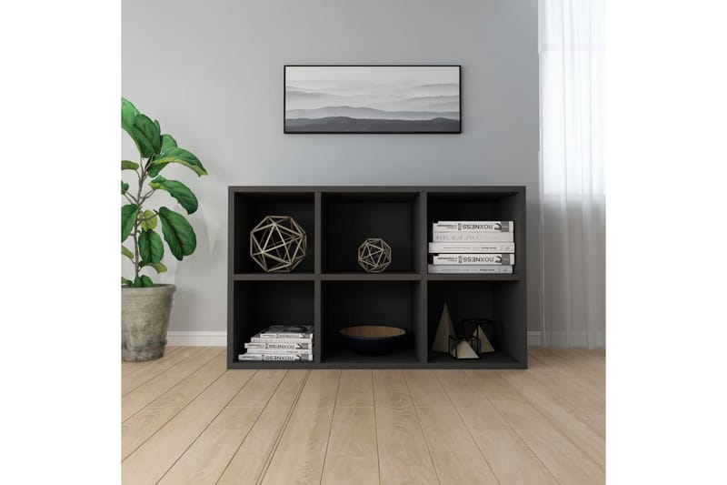 Bokhylla/skänk svart 66x30x97,8 cm spånskiva - Svart - Förvaring - Förvaringsmöbler - Sideboard & skänk