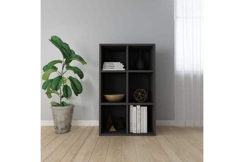 Bokhylla/skänk svart 66x30x97,8 cm spånskiva - Svart - Förvaring - Förvaringsmöbler - Sideboard & skänk