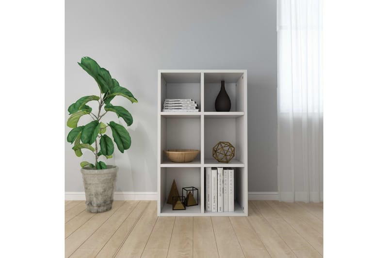 Bokhylla/skänk vit 66x30x97,8 cm spånskiva - Vit - Förvaring - Förvaringsmöbler - Sideboard & skänk