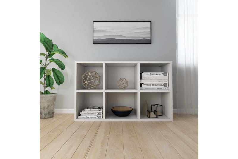 Bokhylla/skänk vit 66x30x97,8 cm spånskiva - Vit - Förvaring - Förvaringsmöbler - Sideboard & skänk