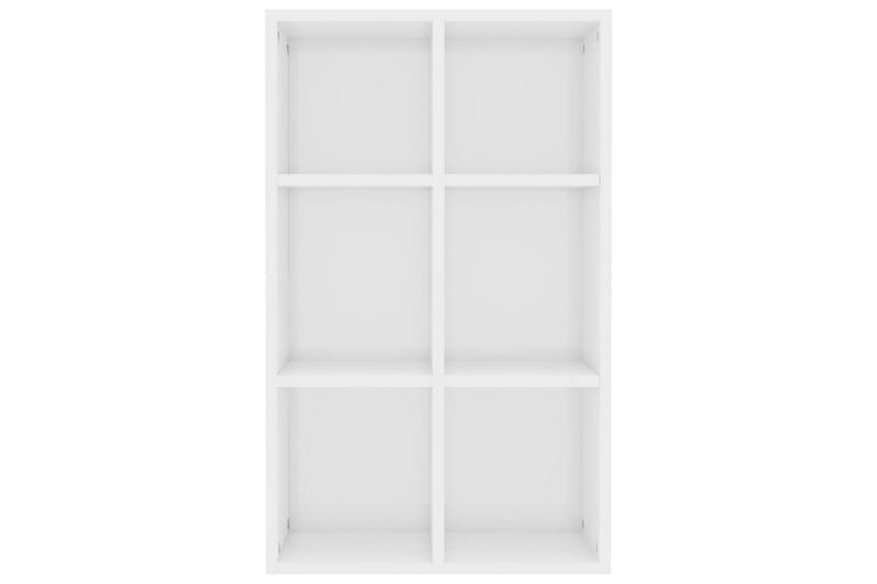 Bokhylla/skänk vit högglans 66x30x97,8 cm spånskiva - Vit - Förvaring - Förvaringsmöbler - Sideboard & skänk