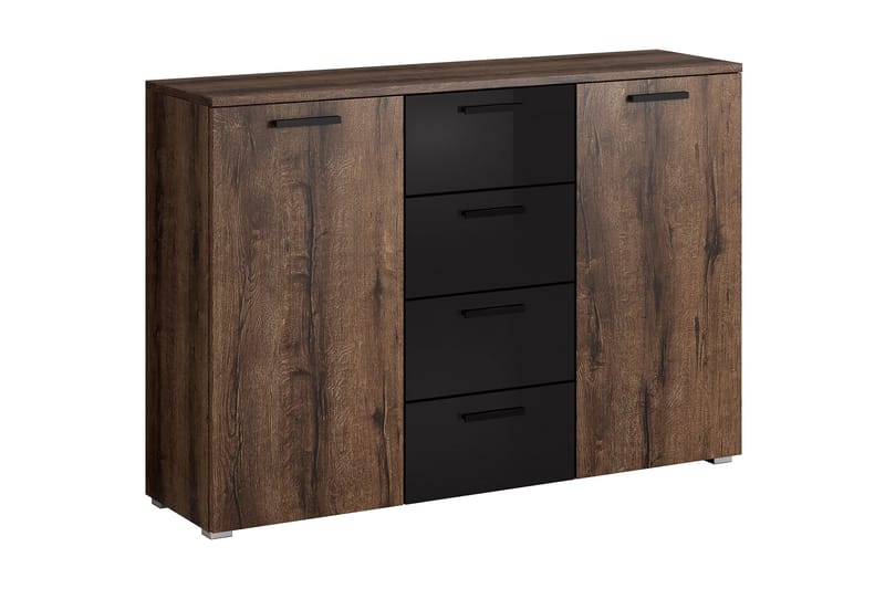 Bovera Sideboard 38x132 cm - Teak/Svart - Förvaring - Förvaringsmöbler - Sideboard & skänk