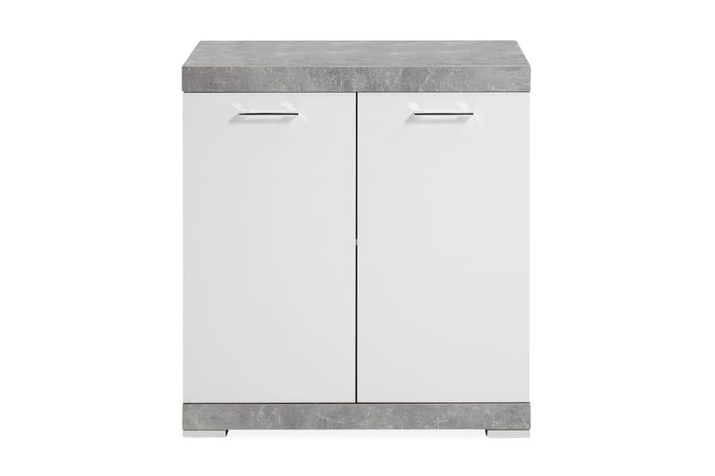 Bristol Skänk 80x90x50 cm 2 Luckor - Vit/Grå - Förvaring - Förvaringsmöbler - Sideboard & skänk