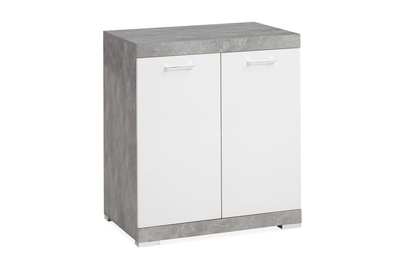 Bristol Skänk 80x90x50 cm 2 Luckor - Vit/Grå - Förvaring - Förvaringsmöbler - Sideboard & skänk