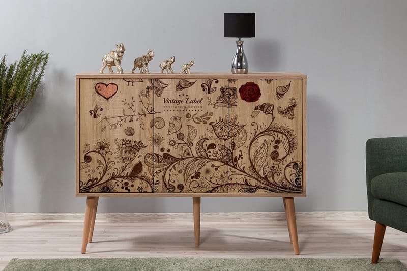 Brokind Skänk 120 cm - Brun - Förvaring - Förvaringsmöbler - Sideboard & skänk