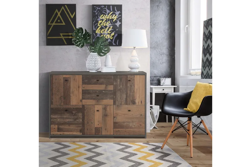 Broxton Sidobord 114 cm - Grå/Brun - Möbler - Bord & matgrupper - Avlastningsbord - Brickbord & småbord