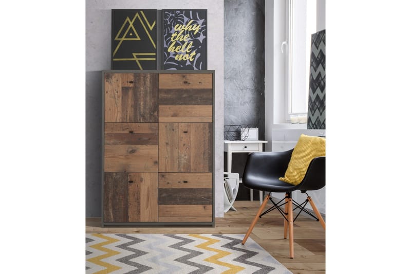 Broxton Sidobord 77 cm - Grå/Brun - Möbler - Bord & matgrupper - Avlastningsbord - Brickbord & småbord