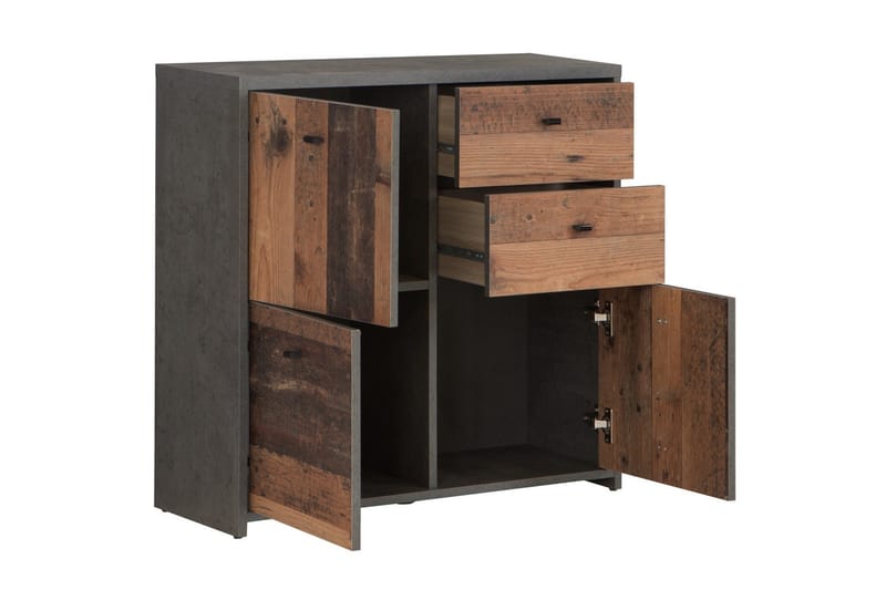 Broxton Sidobord 77 cm - Grå/Brun - Möbler - Bord & matgrupper - Avlastningsbord - Brickbord & småbord