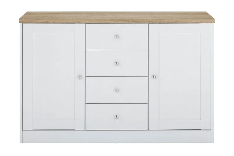 Bryanne Skänk 120 cm - Vit/Brun - Förvaring - Förvaringsmöbler - Sideboard & skänk