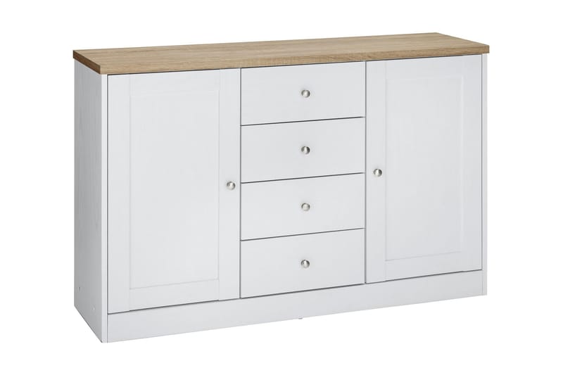 Bryanne Skänk 120 cm - Vit/Brun - Sideboard & skänk