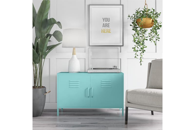 Cache Skänk 100x40 cm 2 Dörrar Mint - Novogratz - Sideboard & skänk