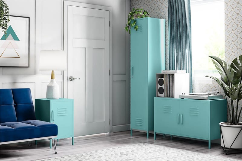 Cache Skänk 100x40 cm 2 Dörrar Mint - Novogratz - Förvaring - Förvaringsmöbler - Sideboard & skänk