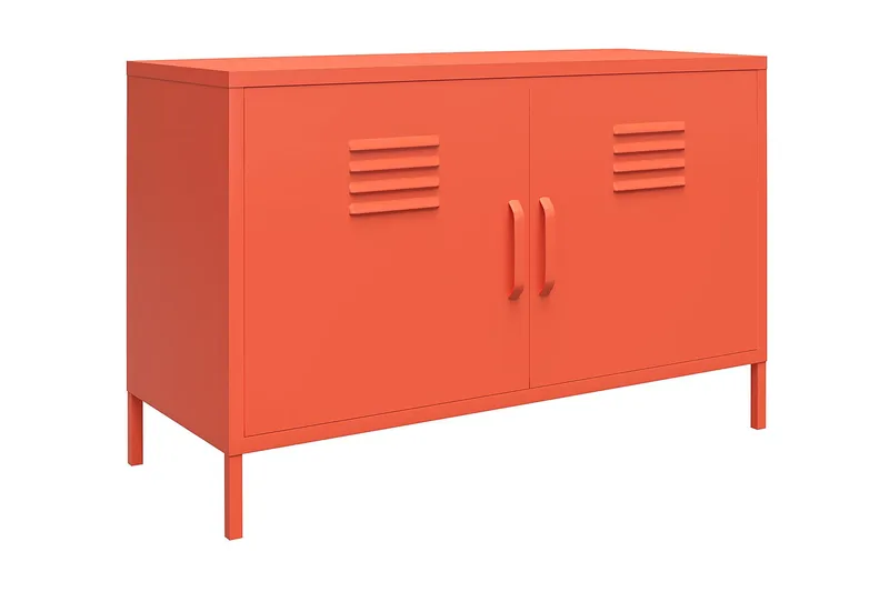 Cache Skänk 100x40 cm 2 Dörrar Orange, Novogratz