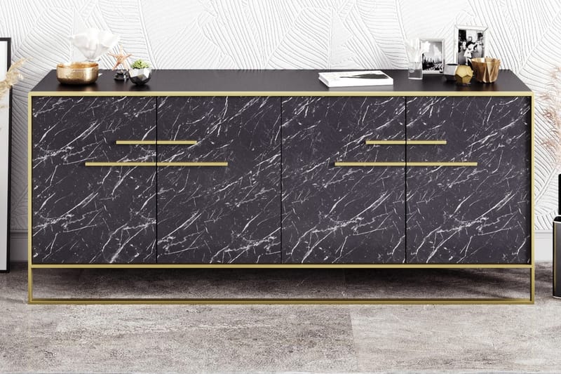 Cofield Sidobord 180 cm - Guld|Svart - Förvaring - Förvaringsmöbler - Sideboard & skänk