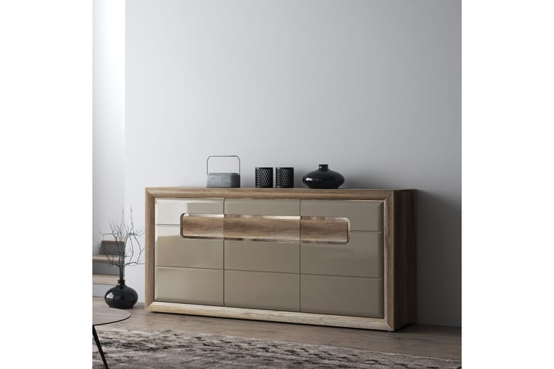 Corlius Sideboard 41x194 cm - Beige/Brun - Sideboard & skänk