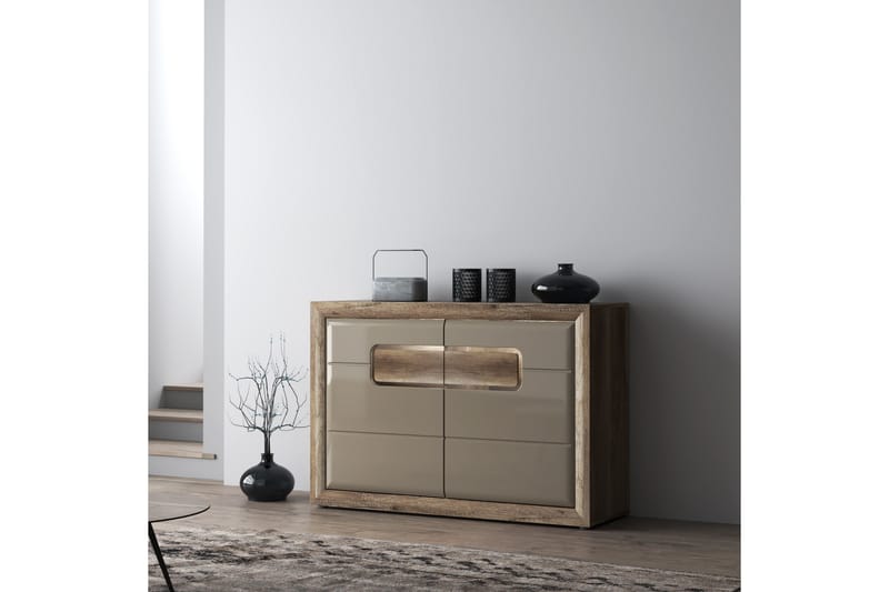 Corlius Sideboard 44x134 cm - Beige/Brun - Sideboard & skänk