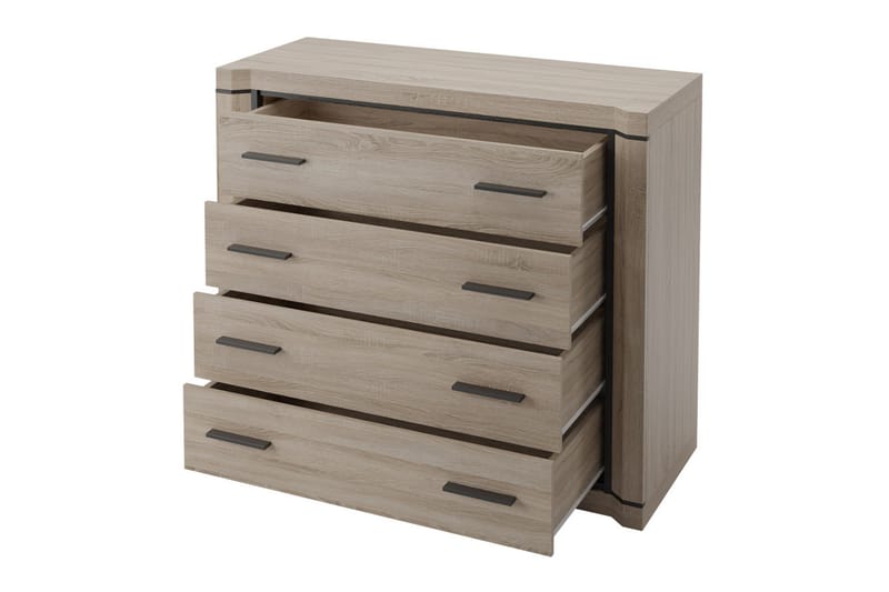 Dallas Skänk 107x43,5x91 cm LED-belysning - Beige/Grå - Förvaring - Förvaringsmöbler - Sideboard & skänk