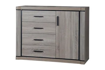 Dallas Skänk 117x43,5x91 cm LED-belysning - Beige/Grå - Förvaring - Förvaringsmöbler - Sideboard & skänk