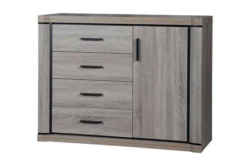 Dallas Skänk 117x43,5x91 cm LED-belysning - Beige/Grå - Förvaring - Förvaringsmöbler - Sideboard & skänk