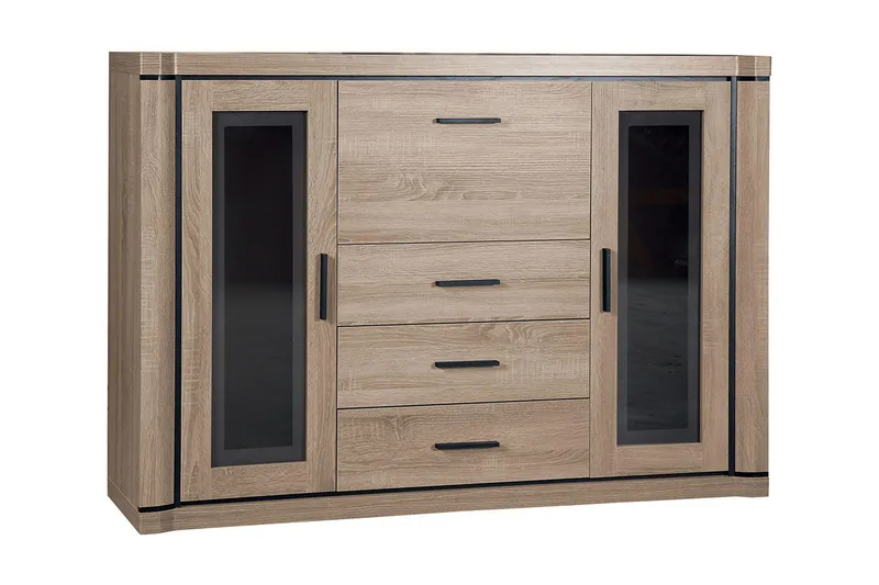 Dallas Skänk 157x43,5x111 cm - Beige/Grå - Förvaring - Förvaringsmöbler - Sideboard & skänk
