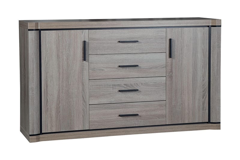 Dallas Skänk 157x43,5x91 cm LED-belysning - Beige/Grå - Förvaring - Förvaringsmöbler - Sideboard & skänk