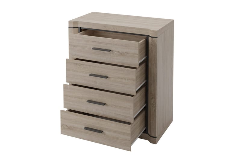 Dallas Skänk 80,5x43,5x91 cm LED-belysning - Ek - Förvaring - Förvaringsmöbler - Sideboard & skänk