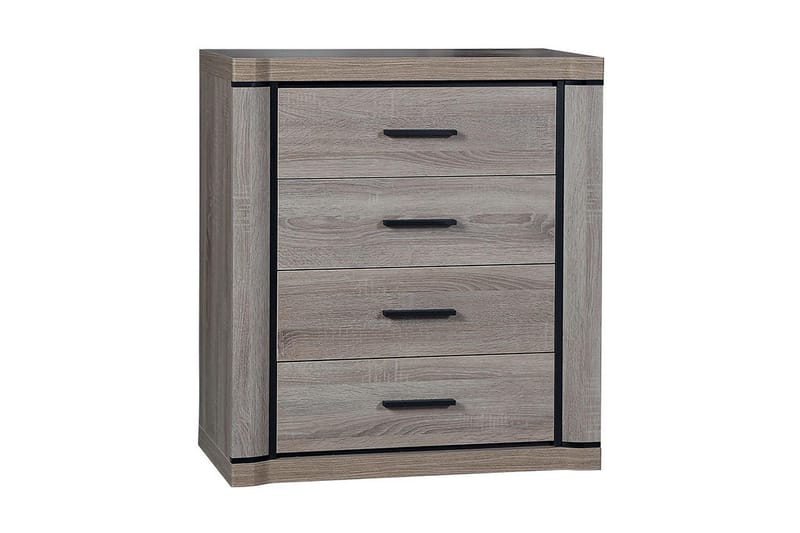 Dallas Skänk 80,5x43,5x91 cm LED-belysning - Ek - Sideboard & skänk