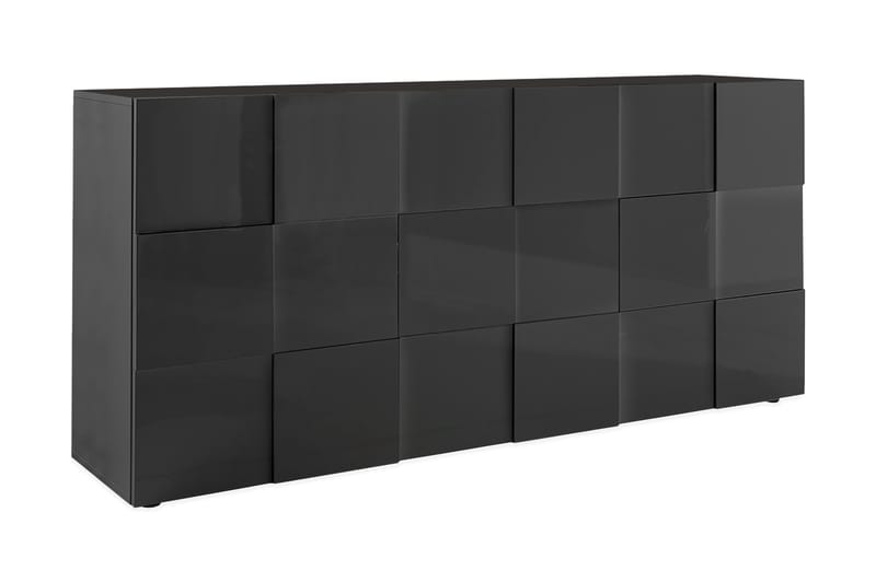 Dama Sideboard 181 cm - Mörkgrå Högglanslack - Sideboard & skänk