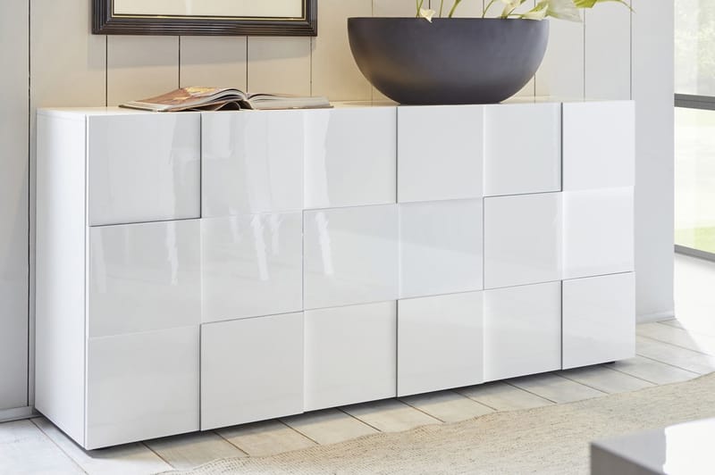 Dama Sideboard 181 cm - Vit Högglanslack - Förvaring - Förvaringsmöbler - Sideboard & skänk