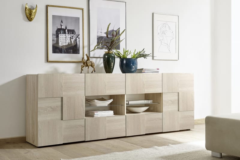 Dama Sideboard 241 cm Stor - Samoa Ek - Förvaring - Förvaringsmöbler - Sideboard & skänk