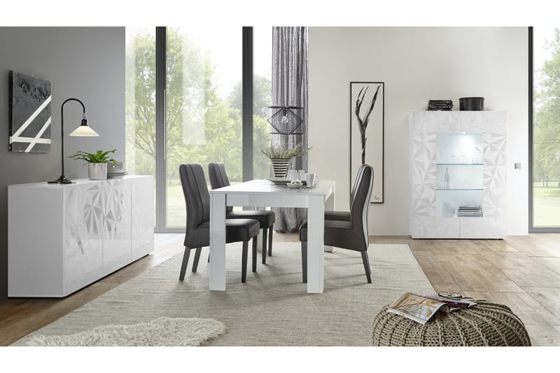 Fasett Basic Skänk 181 cm - Vit - Förvaring - Förvaringsmöbler - Sideboard & skänk