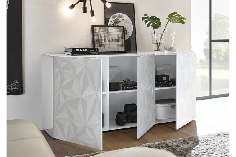 Fasett Basic Skänk 181 cm - Vit - Förvaring - Förvaringsmöbler - Sideboard & skänk