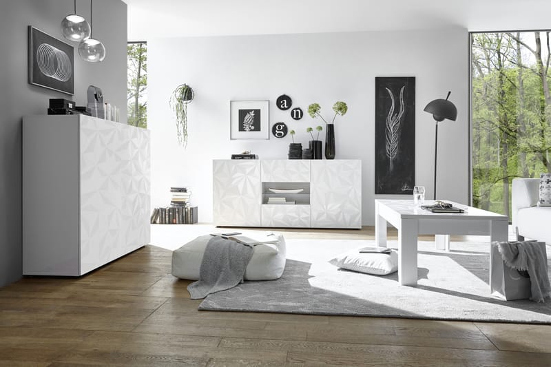Fasett Skänk 181 cm - Vit - Förvaring - Förvaringsmöbler - Sideboard & skänk