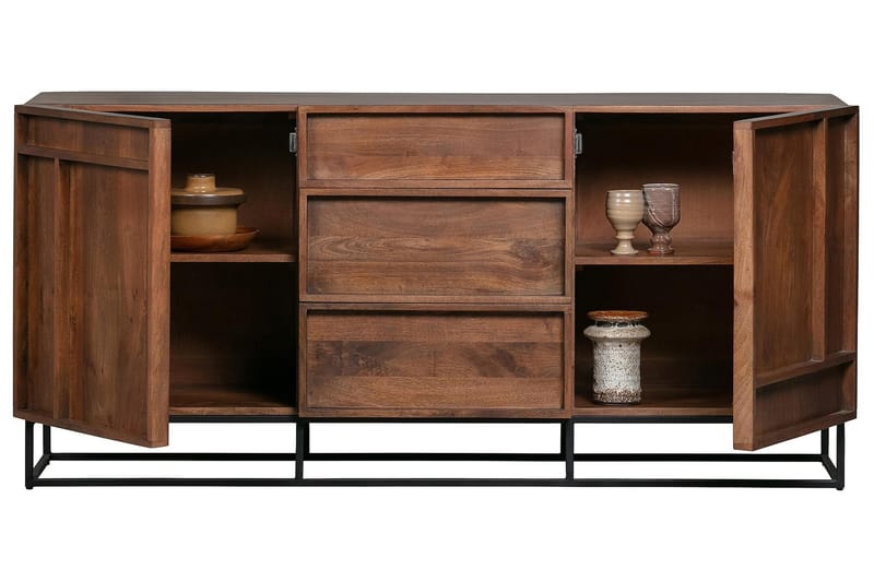Forrestina Sideboard 160x44 cm - Mangoträ/Beige - Förvaring - Förvaringsmöbler - Sideboard & skänk
