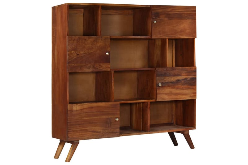Högskåp massivt återvunnet trä 150x40x152 cm - Brun - Förvaring - Förvaringsmöbler - Sideboard & skänk