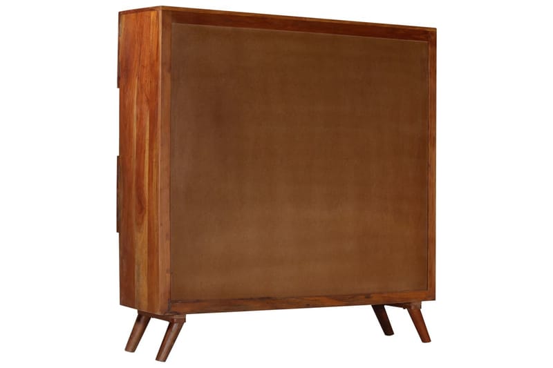 Högskåp massivt återvunnet trä 150x40x152 cm - Brun - Förvaring - Förvaringsmöbler - Sideboard & skänk