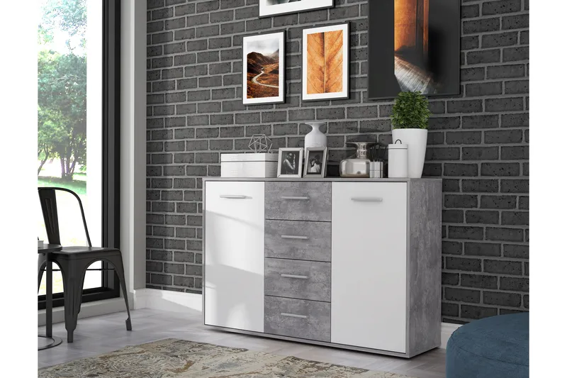 Haba Skänk 34x123 cm i Trä - Vit - Förvaring - Förvaringsmöbler - Sideboard & skänk