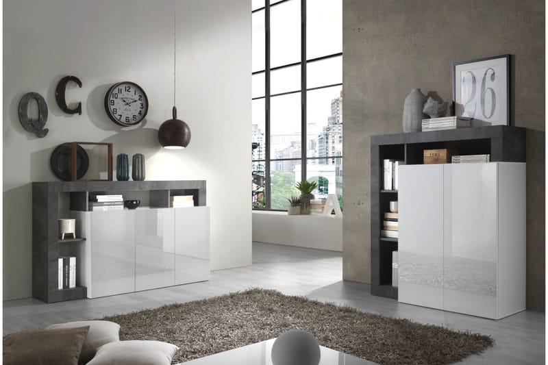 Hamburgan Sideboard 42x108 cm - Vit/Oxid - Förvaring - Förvaringsmöbler - Sideboard & skänk