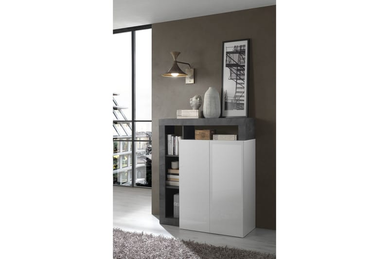 Hamburgan Sideboard 42x108 cm - Vit/Oxid - Förvaring - Förvaringsmöbler - Sideboard & skänk