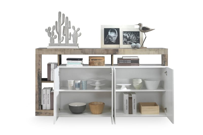 Hamburgan Sideboard 42x184 cm - Vit - Förvaring - Förvaringsmöbler - Sideboard & skänk