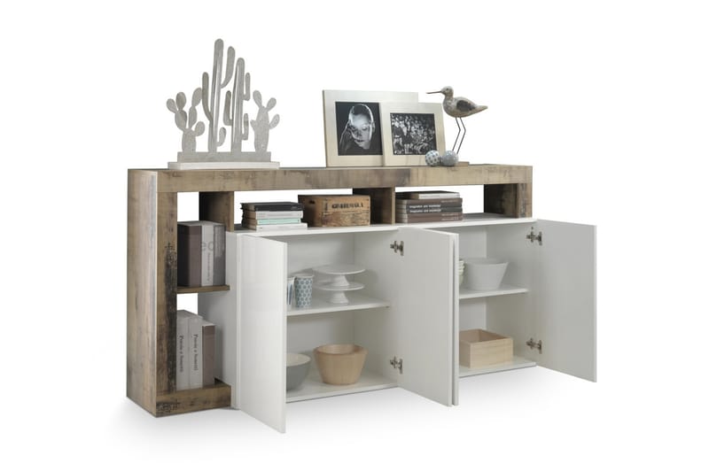 Hamburgan Sideboard 42x184 cm - Vit - Förvaring - Förvaringsmöbler - Sideboard & skänk