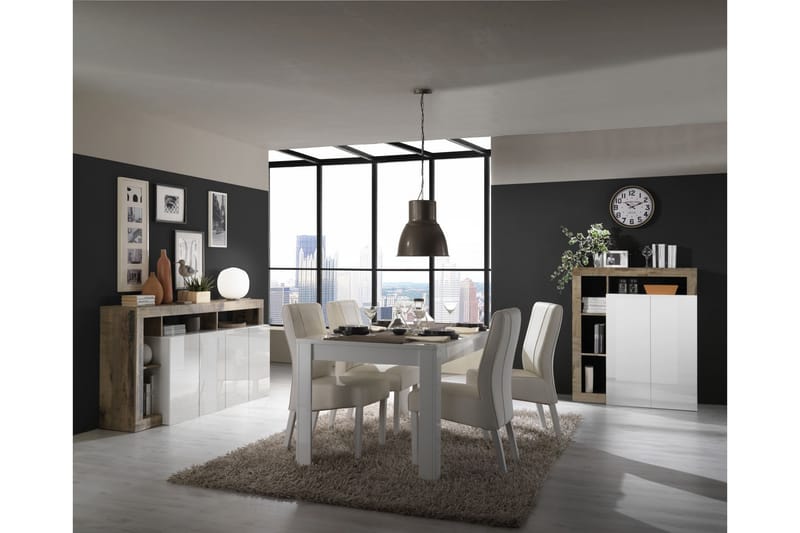 Hamburgan Sideboard 42x184 cm - Vit - Förvaring - Förvaringsmöbler - Sideboard & skänk