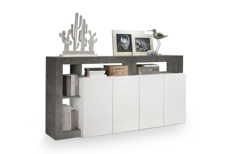 Hamburgan Sideboard 42x184 cm - Vit/Oxid - Sideboard & skänk