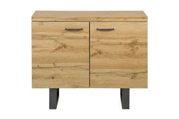Harvley Skänk med 2 Dörrar i Trä med Metallben - Brun - Förvaring - Förvaringsmöbler - Sideboard & skänk