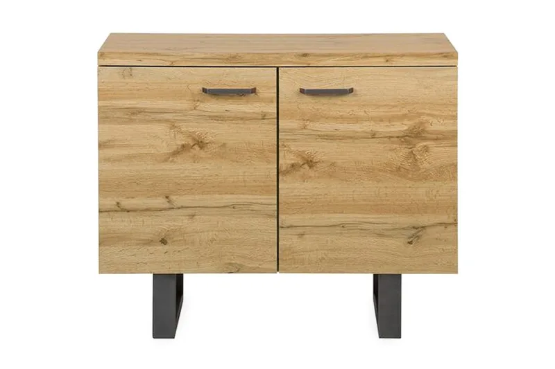 Harvley Skänk med 2 Dörrar i Trä med Metallben - Brun - Förvaring - Förvaringsmöbler - Sideboard & skänk