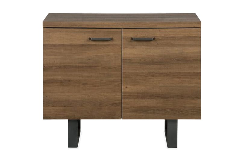 Harvley Skänk med 2 Dörrar i Trä med Metallben - Brun - Förvaring - Förvaringsmöbler - Sideboard & skänk