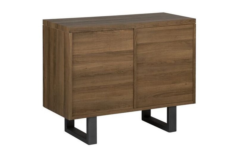 Harvley Skänk med 2 Dörrar i Trä med Metallben - Brun - Förvaring - Förvaringsmöbler - Sideboard & skänk