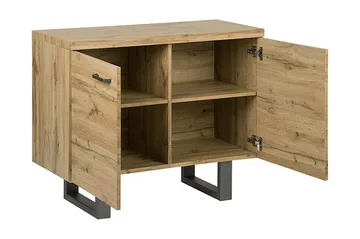 Harvley Skänk med 2 Dörrar i Trä med Metallben - Brun - Förvaring - Förvaringsmöbler - Sideboard & skänk