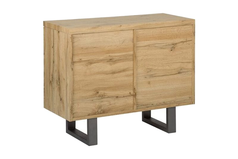Harvley Skänk med 2 Dörrar i Trä med Metallben - Brun - Förvaring - Förvaringsmöbler - Sideboard & skänk